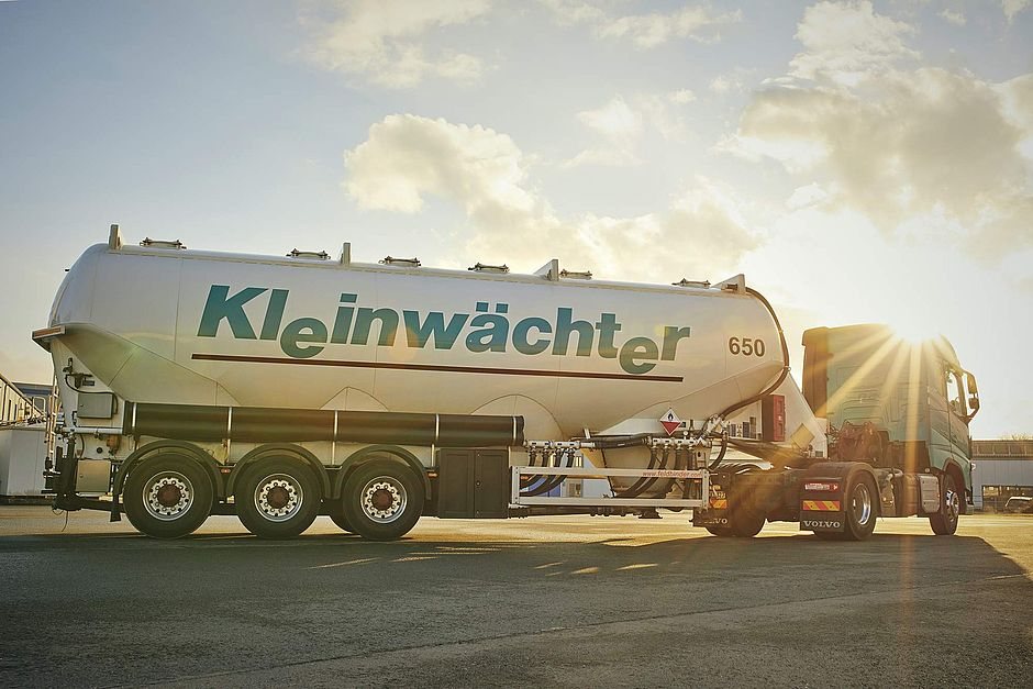 Kleinwächter Silofahrzeug aus dem spezialisierten Fuhrpark für Silotransporte